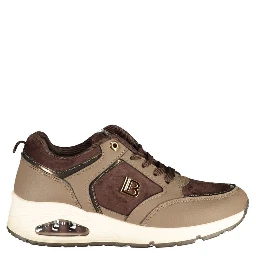 Brown Polyurethane Women's Sneaker