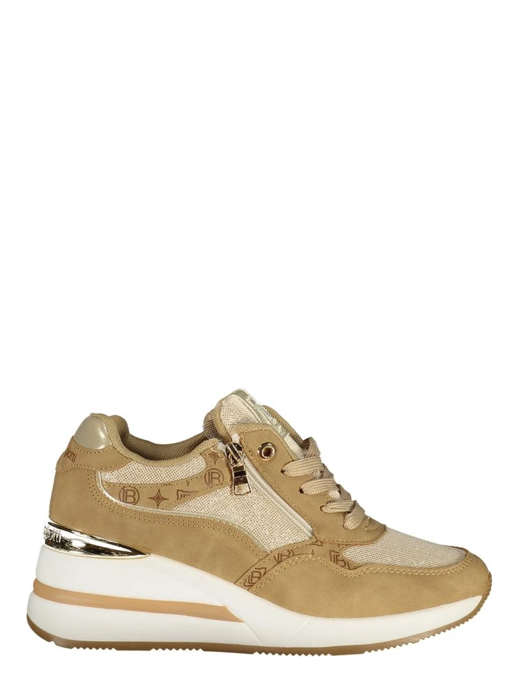 Beige Polyurethane Women's Sneaker