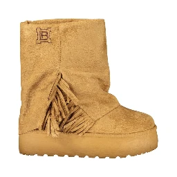 Brown Polyurethane Women's Boot