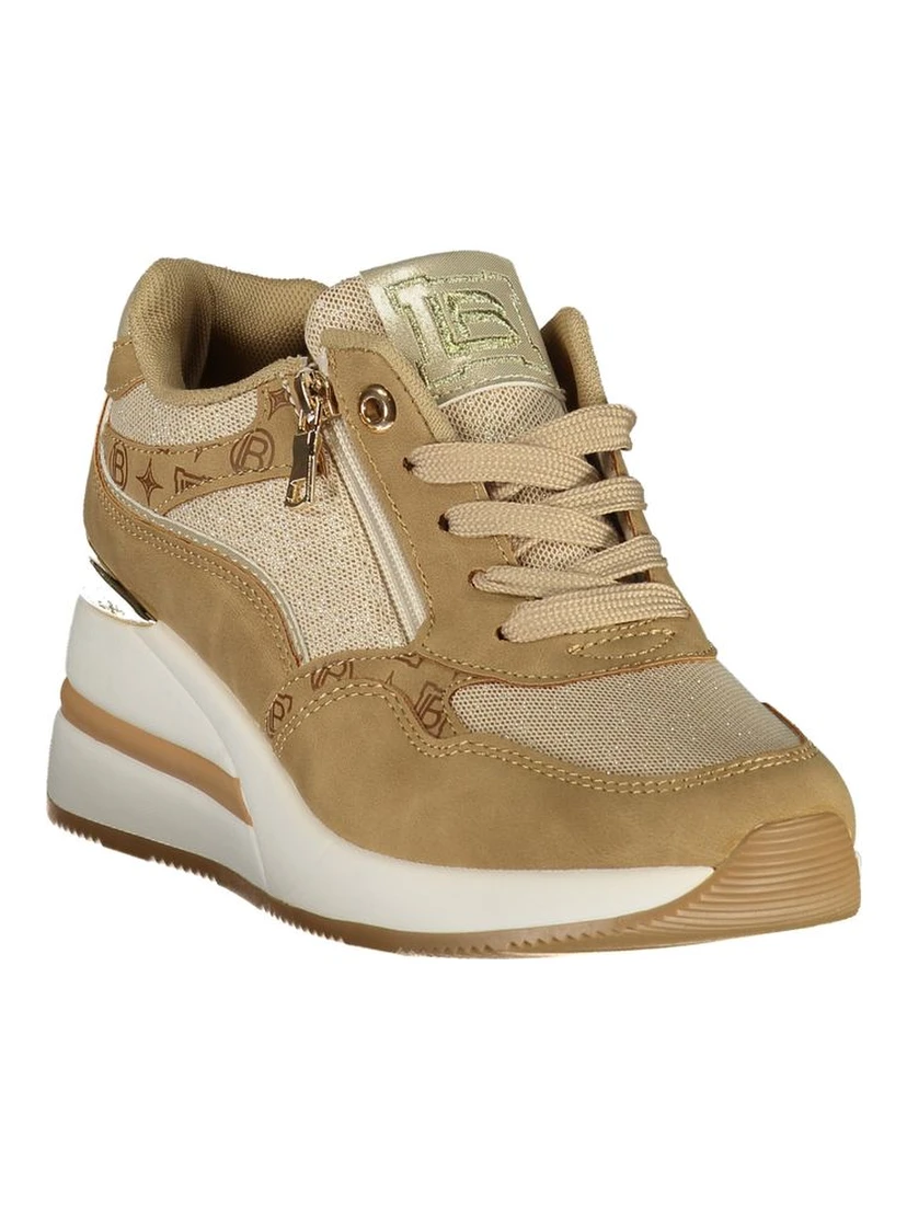 Beige Polyurethane Women's Sneaker