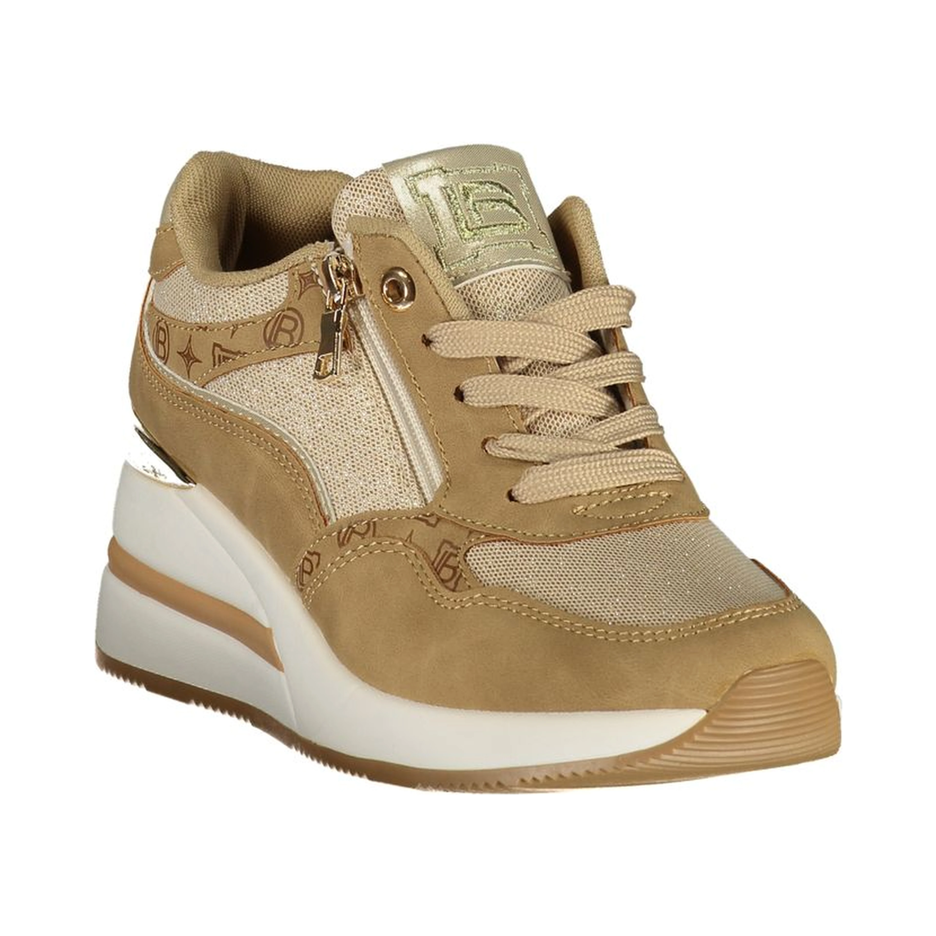 Beige Polyurethane Women's Sneaker