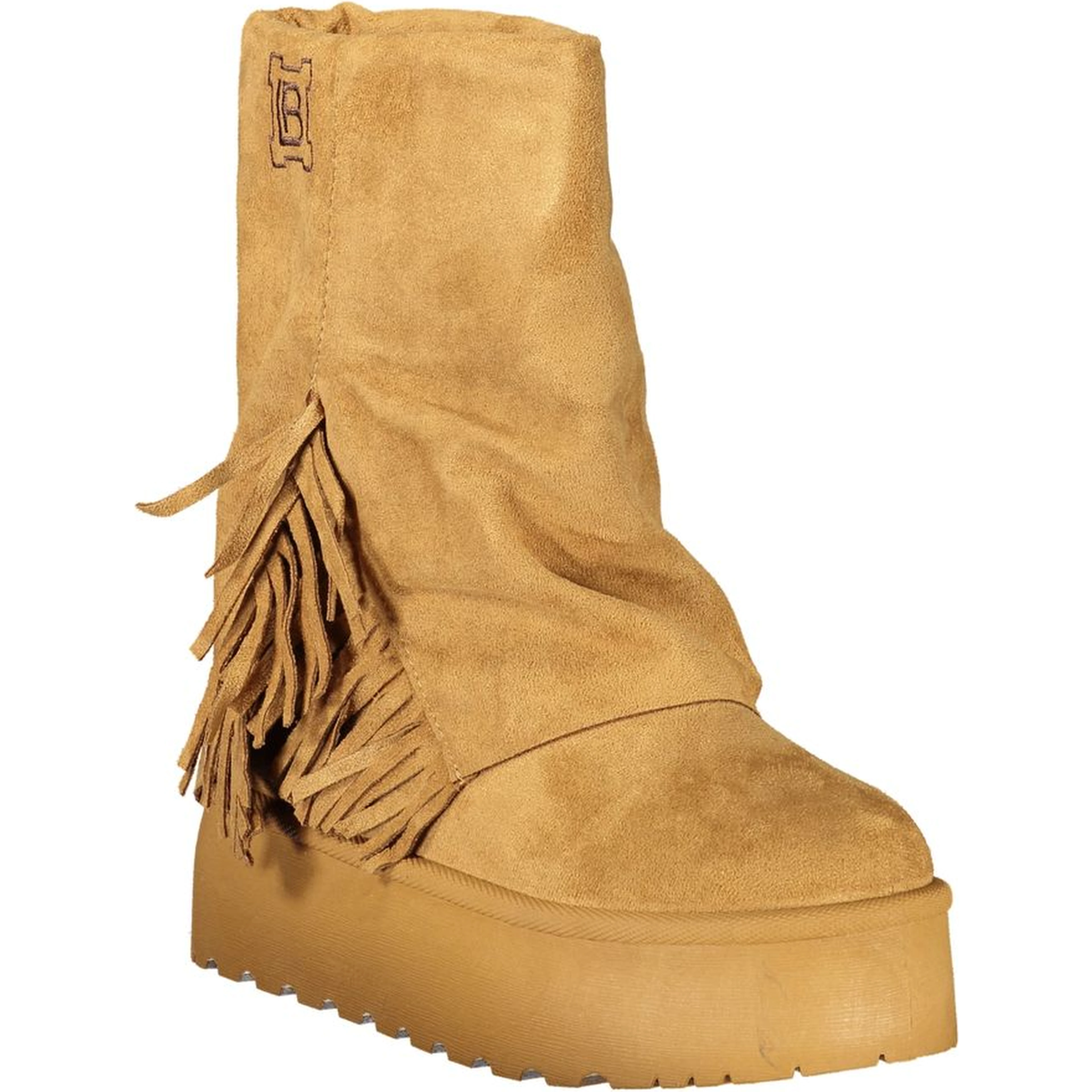 Brown Polyurethane Women's Boot