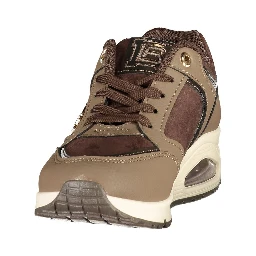 Brown Polyurethane Women's Sneaker
