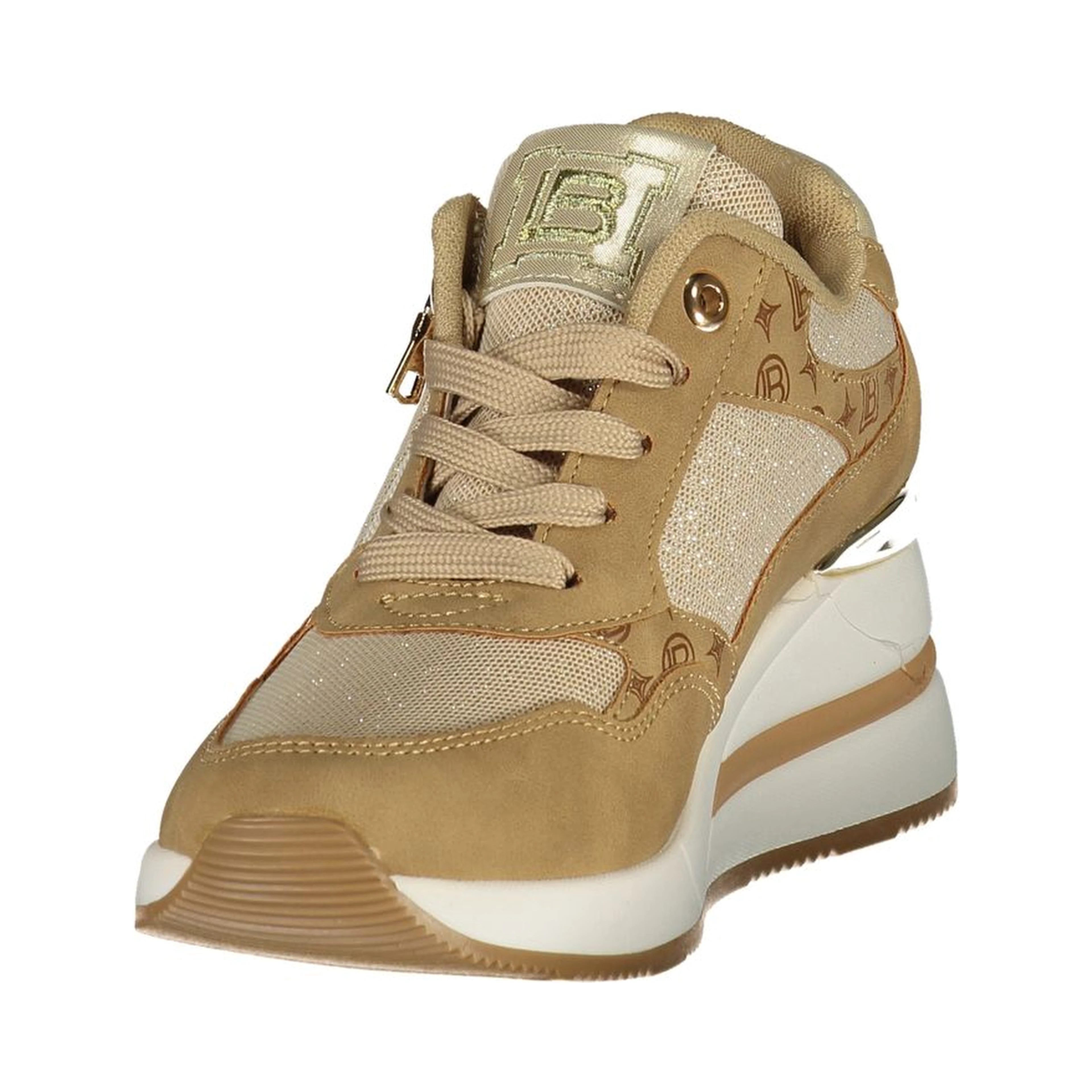 Beige Polyurethane Women's Sneaker