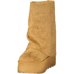 Brown Polyurethane Women's Boot