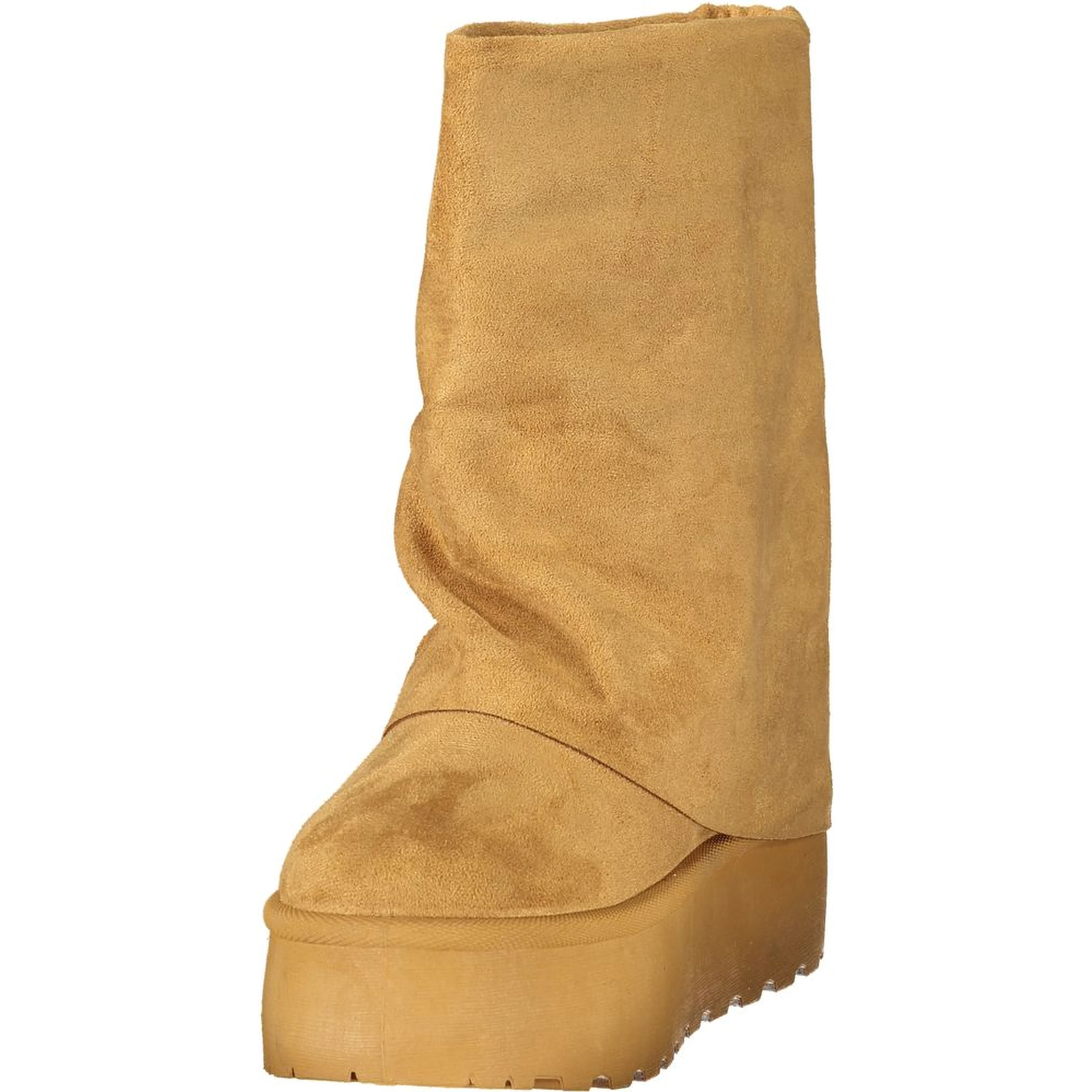 Brown Polyurethane Women's Boot