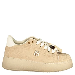 Beige Polyurethane Women's Sneaker