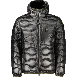 Black Polyamide Men's Jacket