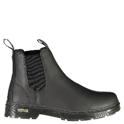 Black Polyurethane Women's Bootie