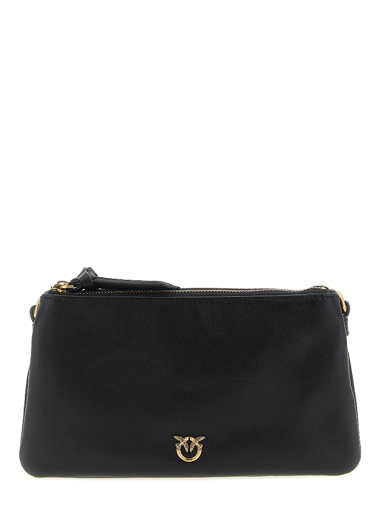 Black Calfskin Crossbody Bag