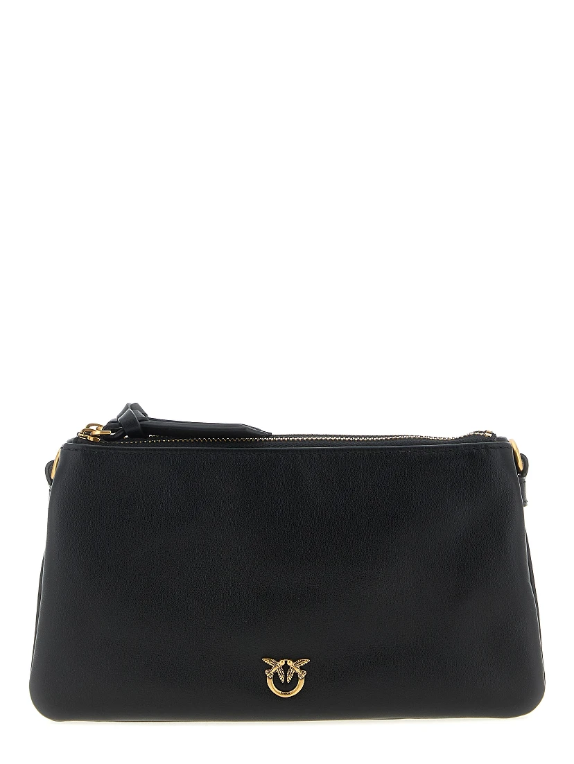 Black Calfskin Crossbody Bag