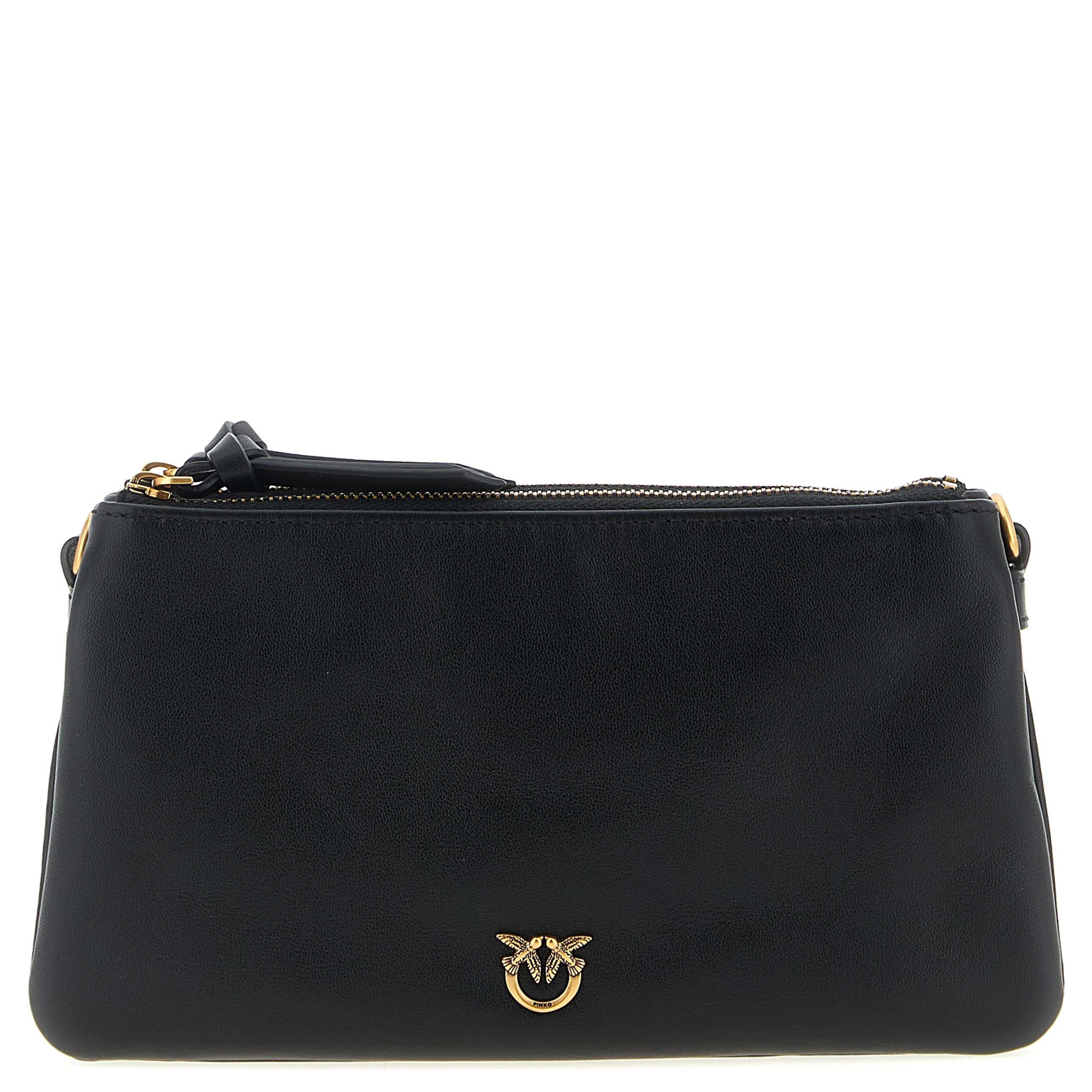 Black Calfskin Crossbody Bag