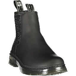 Black Polyurethane Women's Bootie