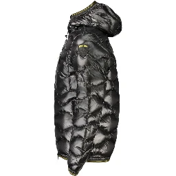 Black Polyamide Men's Jacket