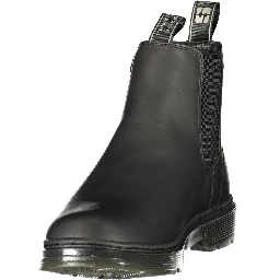 Black Polyurethane Women's Bootie