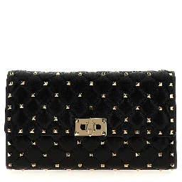 Black Lamb Leather Shoulder Bag