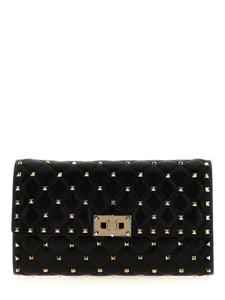 Black Lamb Leather Shoulder Bag