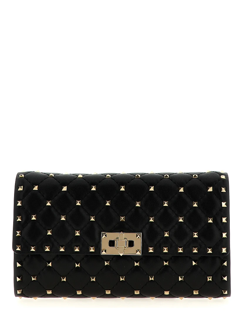 Black Lamb Leather Shoulder Bag