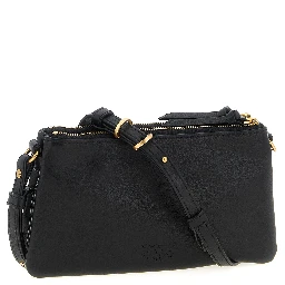 Black Calfskin Crossbody Bag