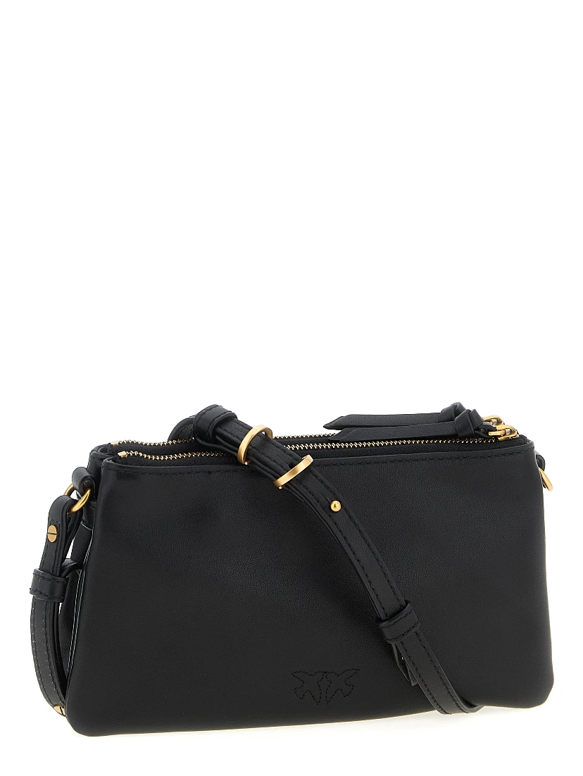 Black Calfskin Crossbody Bag