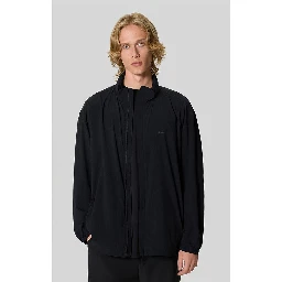 Navy Blue Polyamide Bomber