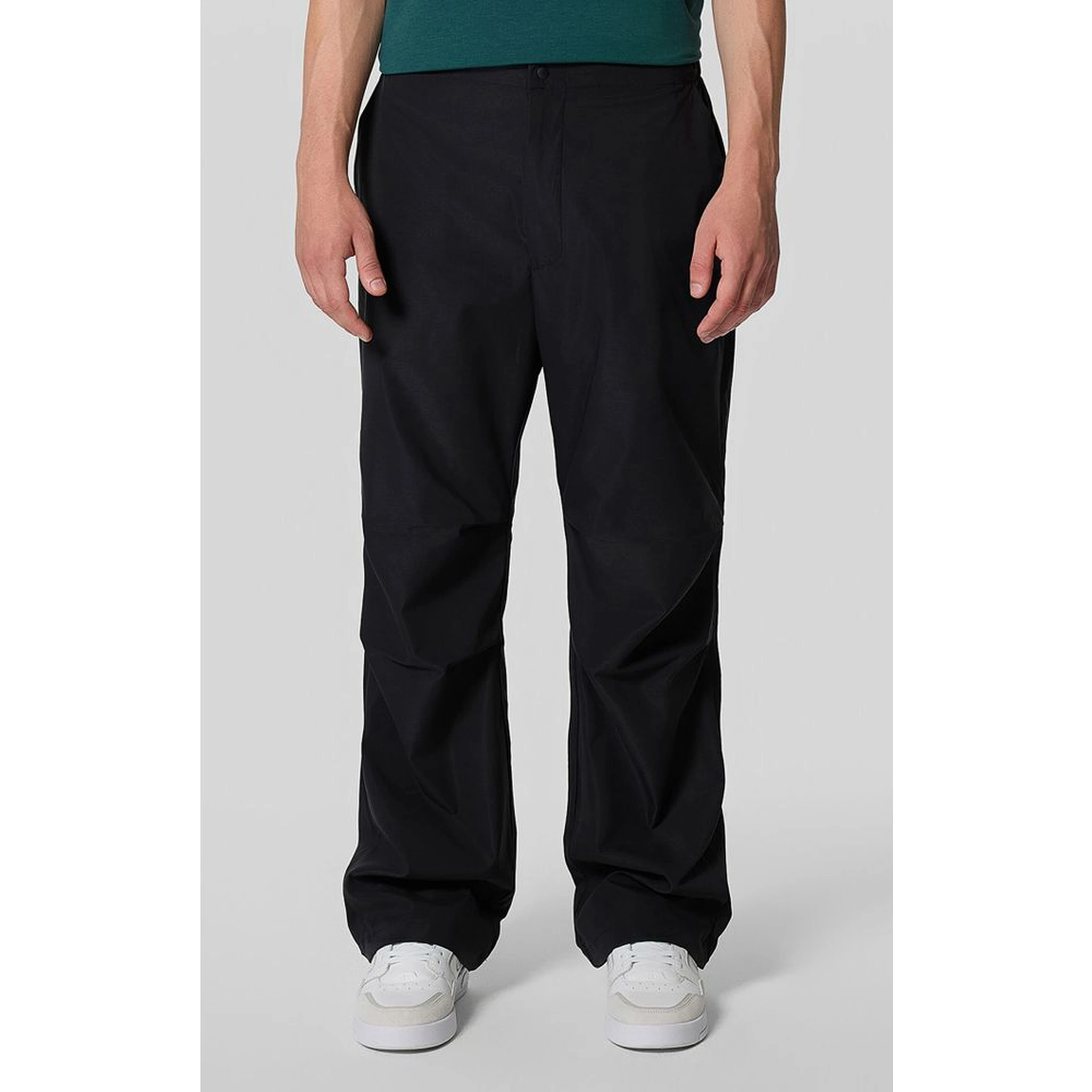 Blue Polyester Pants