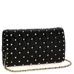 Black Lamb Leather Shoulder Bag