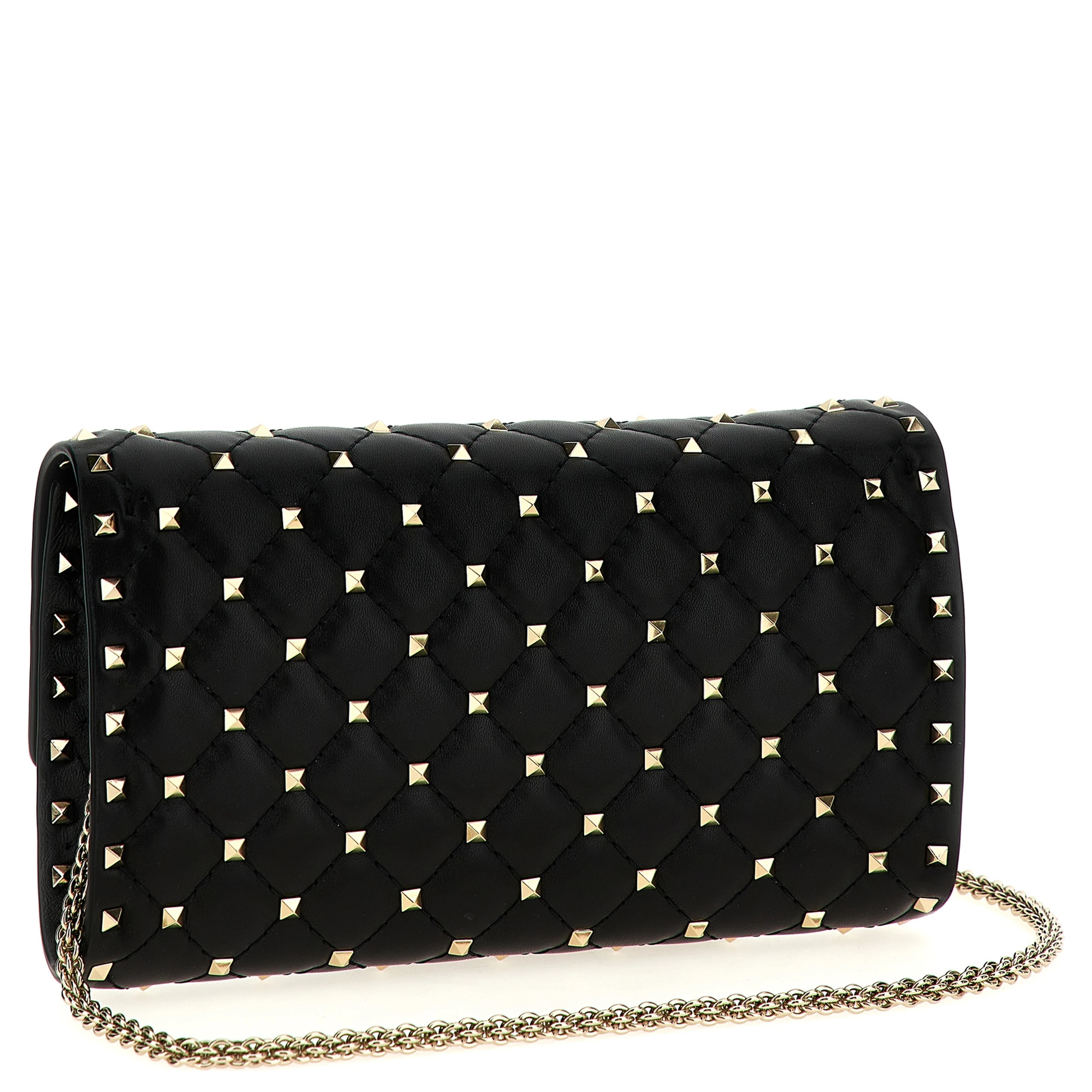 Black Lamb Leather Shoulder Bag