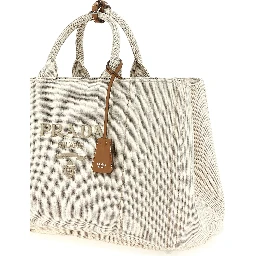 Beige Cotton Tote Bag