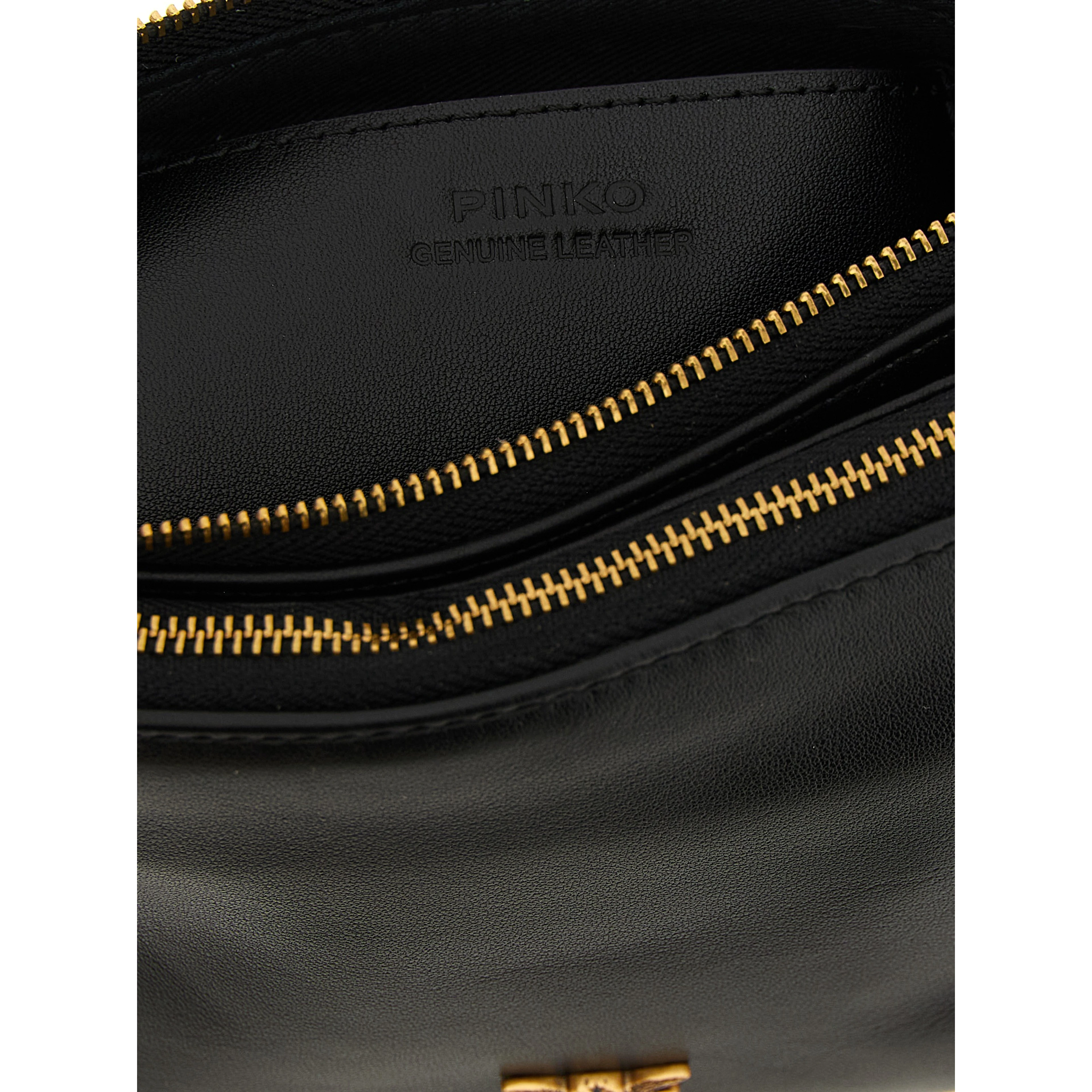 Black Calfskin Crossbody Bag