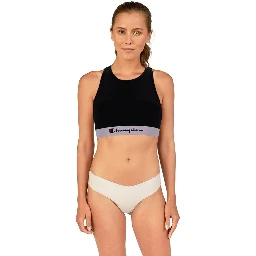Black Polyester Sport Bra