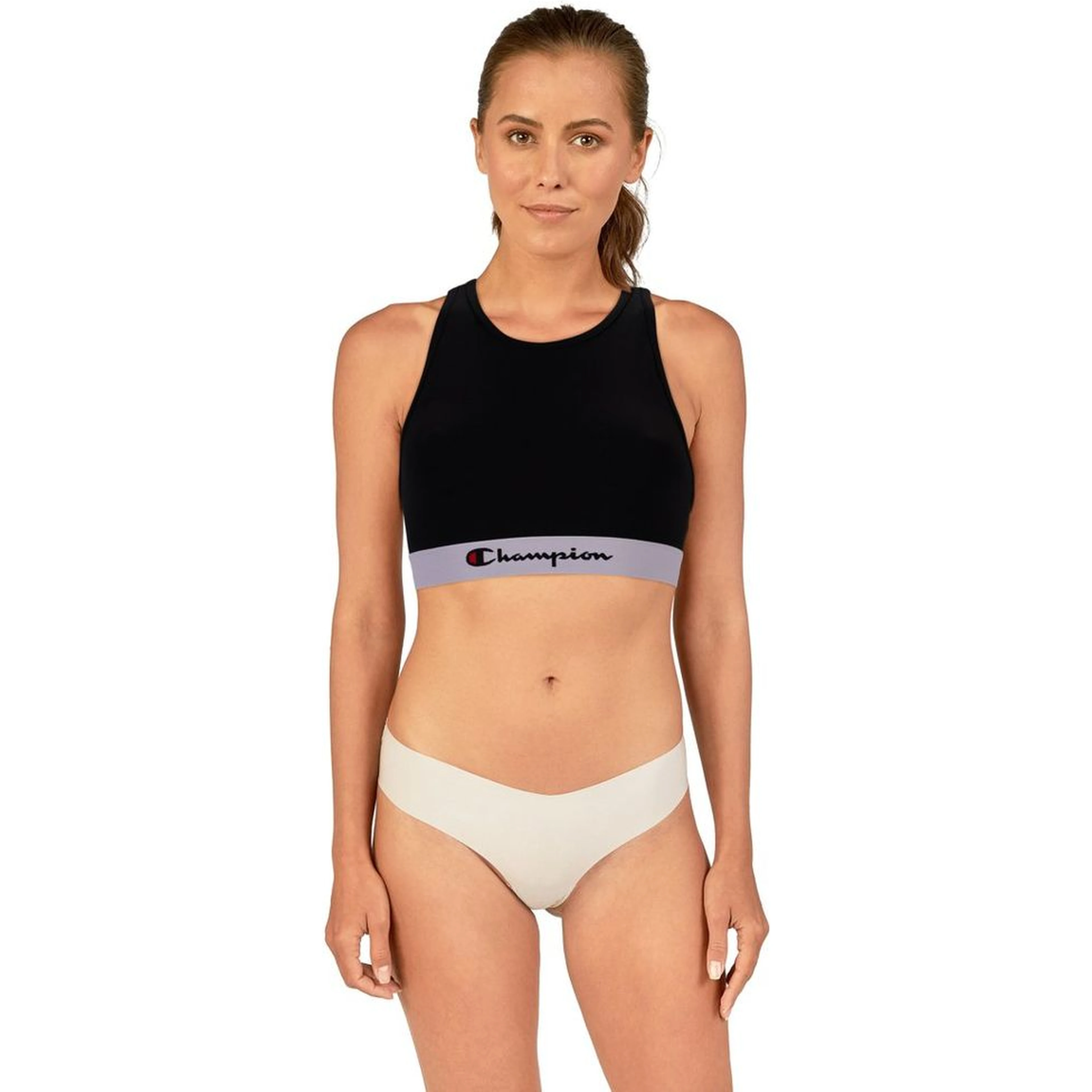 Black Polyester Sport Bra