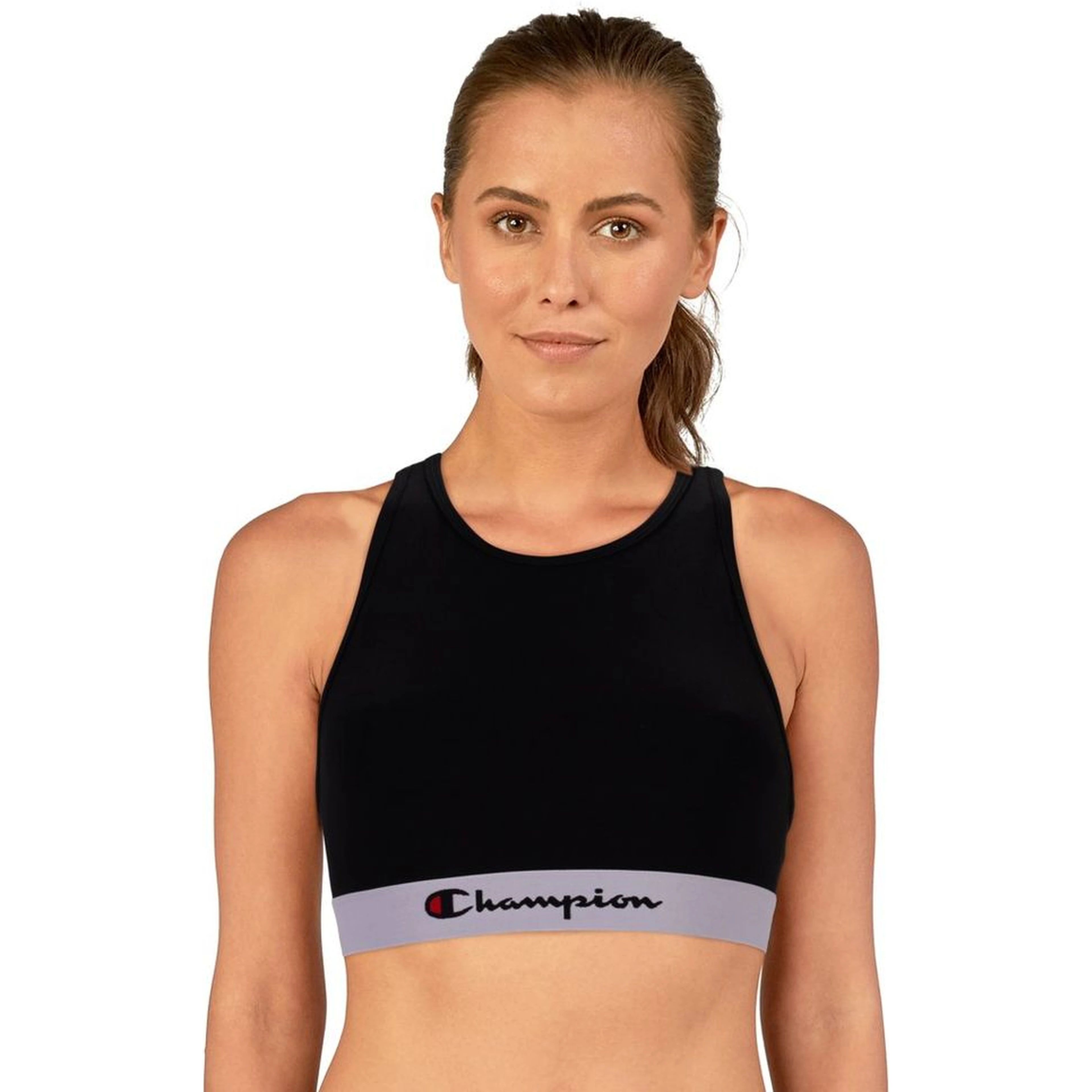 Black Polyester Sport Bra