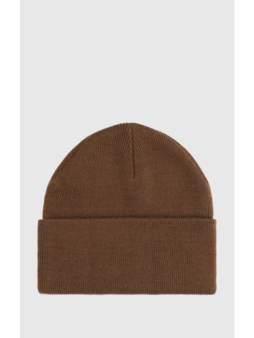 Brown Polyacrylic Beanie