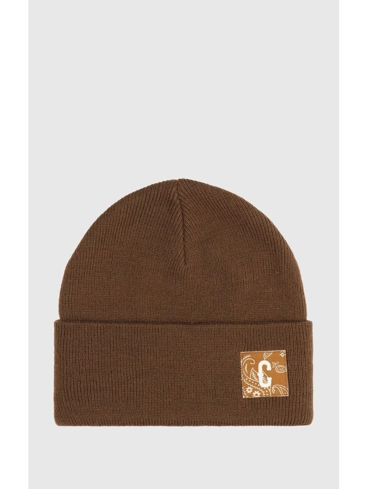 Brown Polyacrylic Beanie alternative