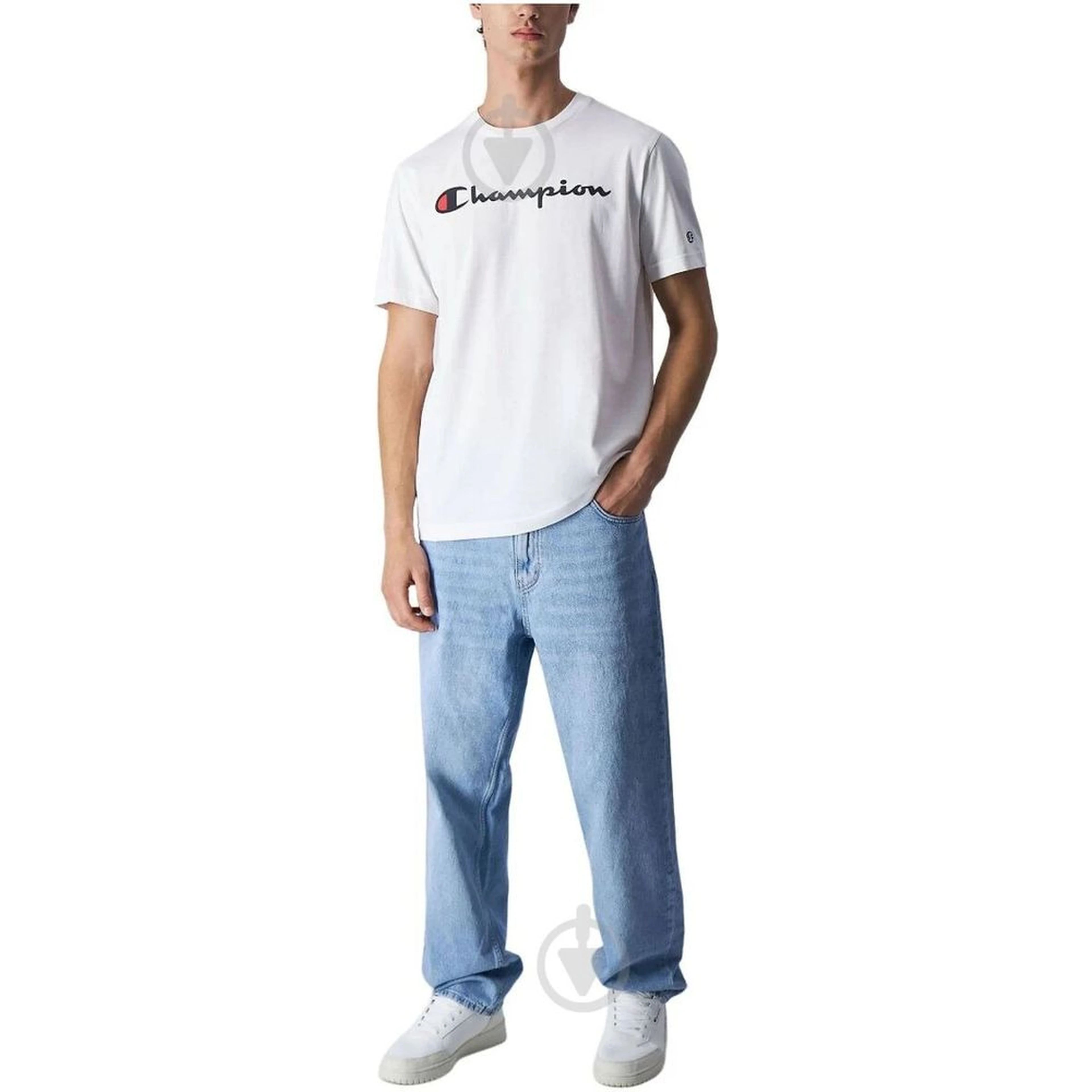 سويت شيرت قطني أبيض