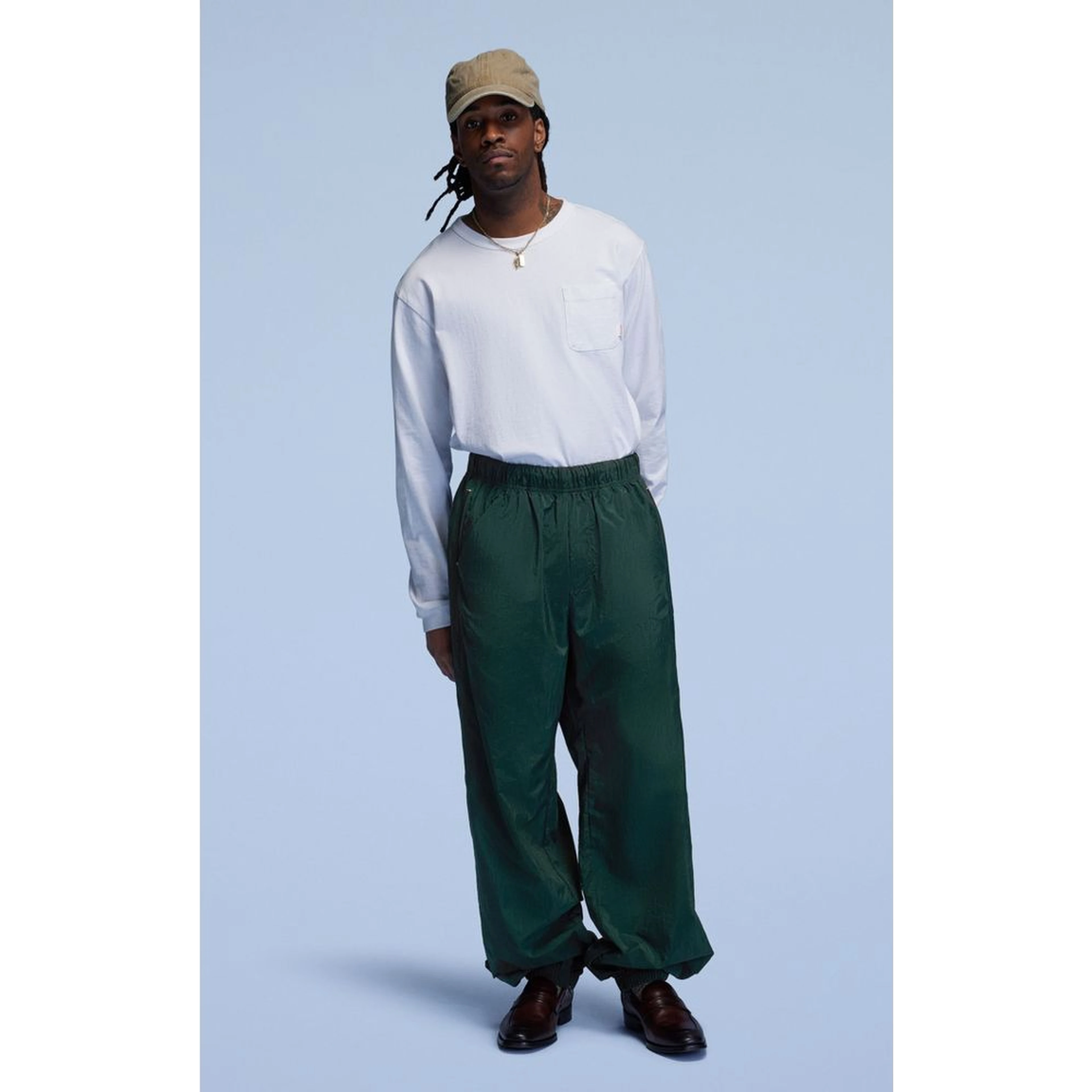 Red Polyamide Joggers (Workout Pants)