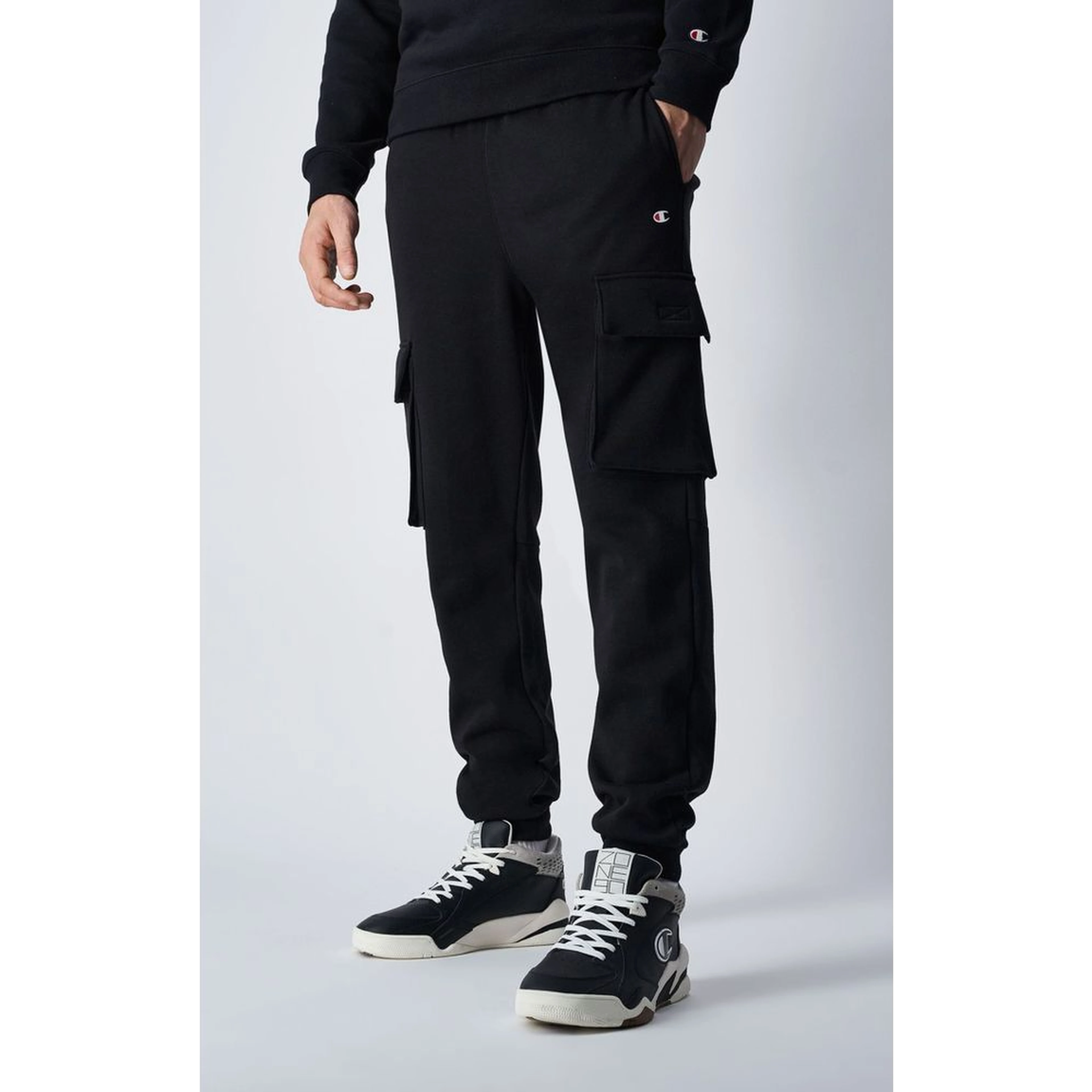 Black Cotton Joggers (Workout Pants)