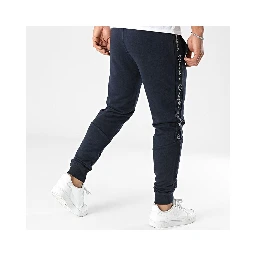 Blue Cotton Joggers (Workout Pants)