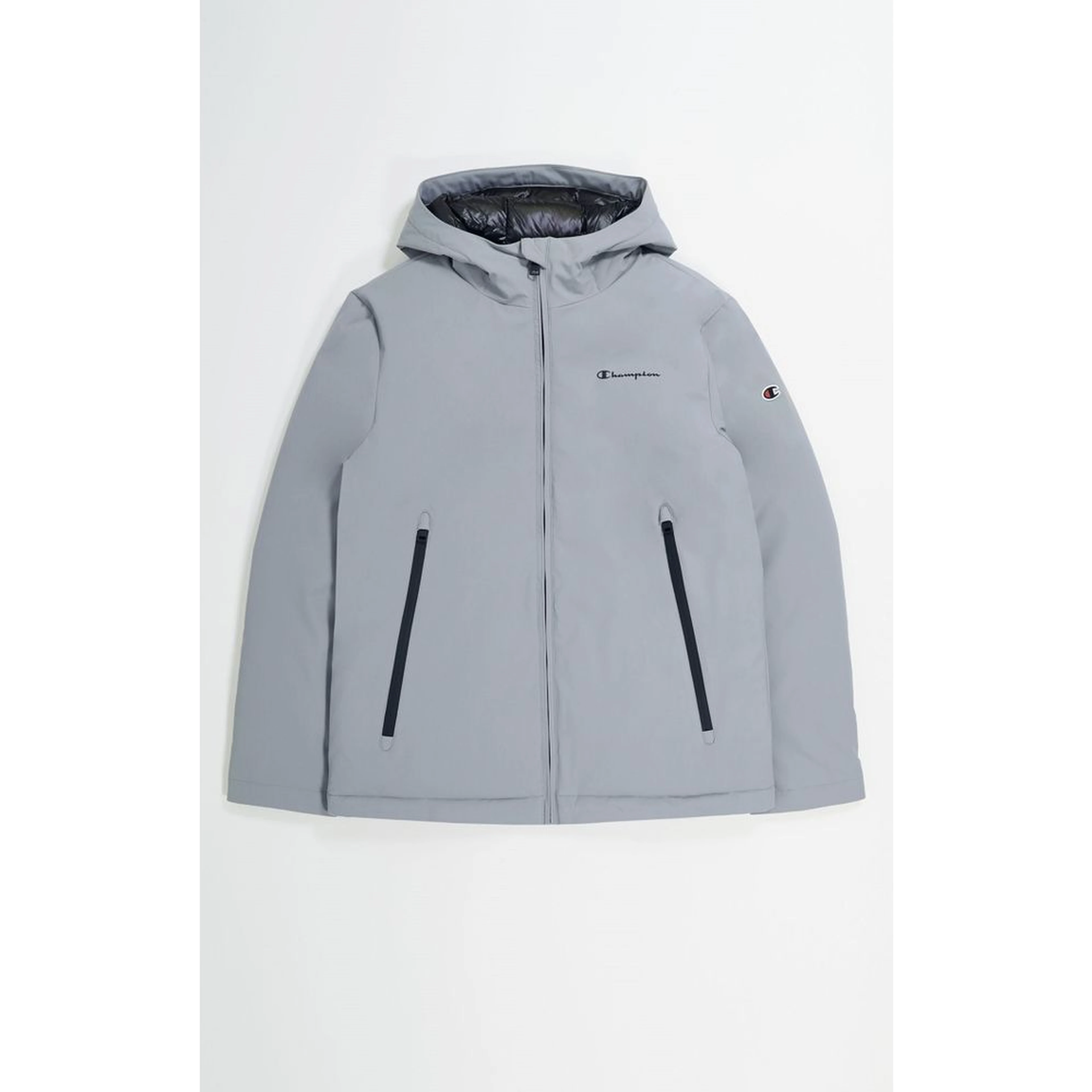 Gray Polyamide Parka