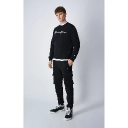 Black Cotton Joggers (Workout Pants)