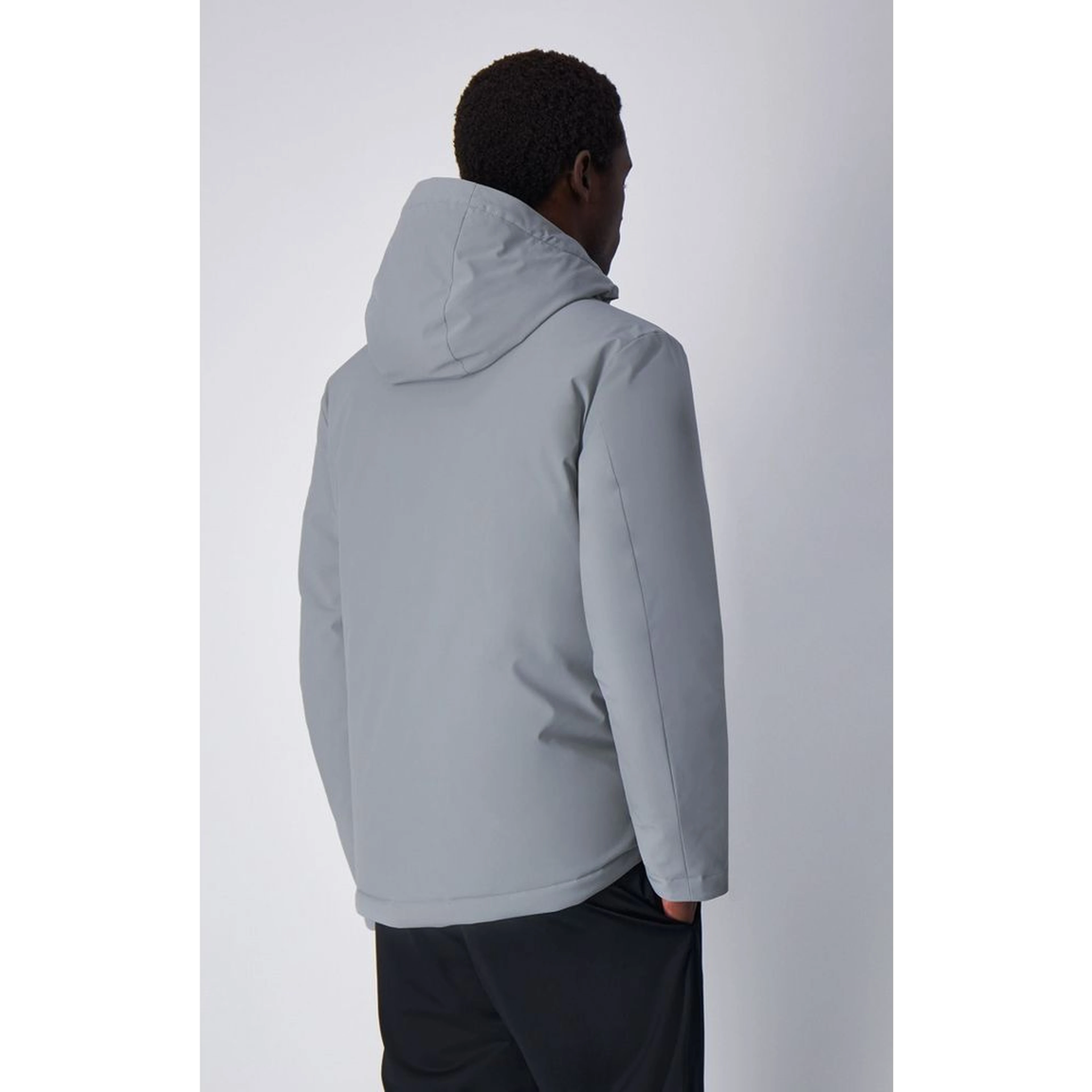 Gray Polyamide Parka