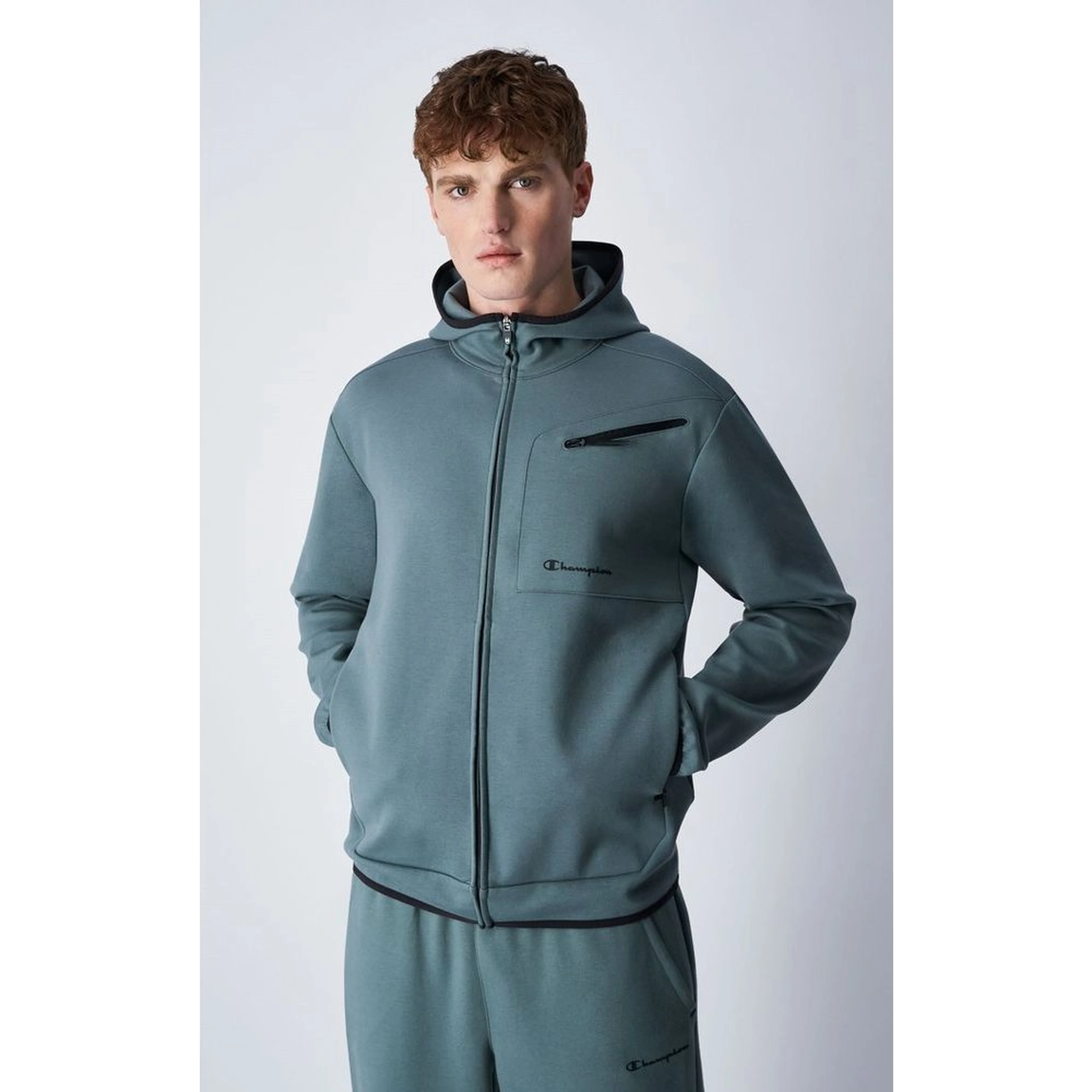 Green Polyester Sweatshirt