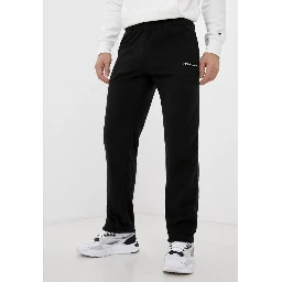 Black Polyester Joggers (Workout Pants)