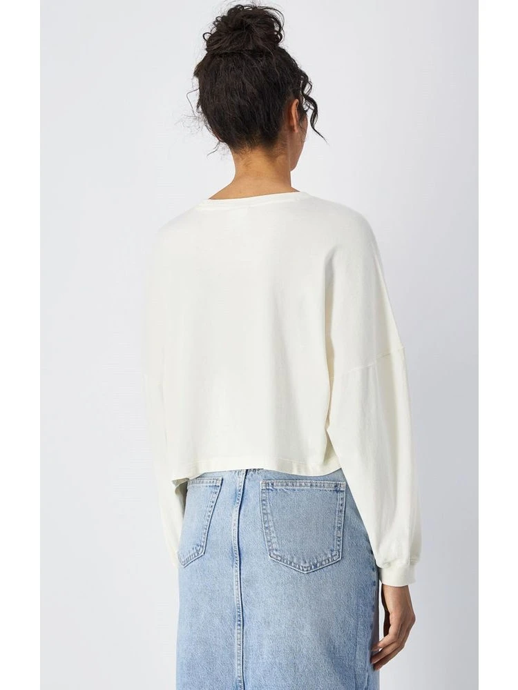 Natural Cotton Long Sleeve T-Shirt alternative