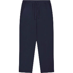 Navy Blue Cotton Athletic Pants