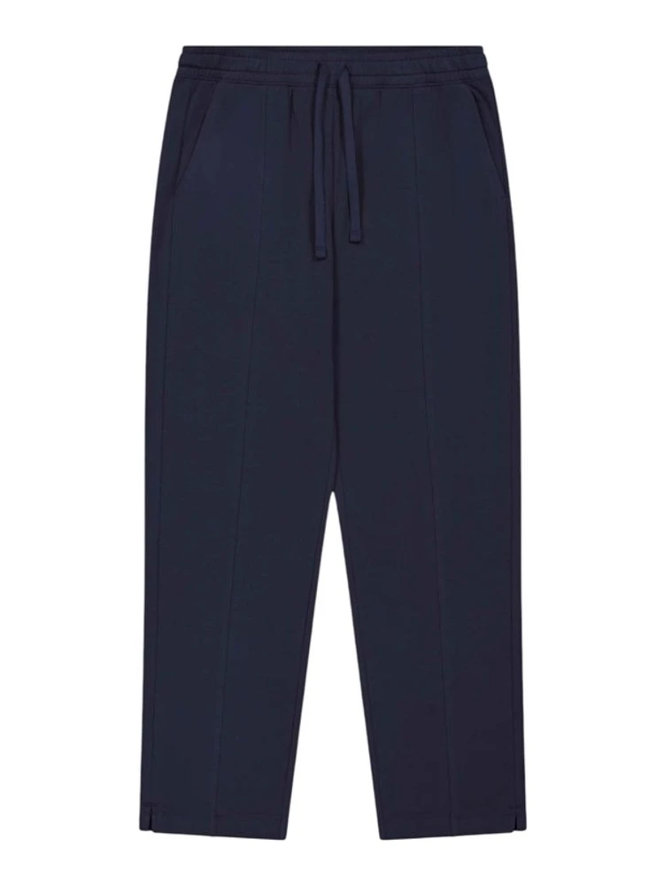Navy Blue Cotton Athletic Pants