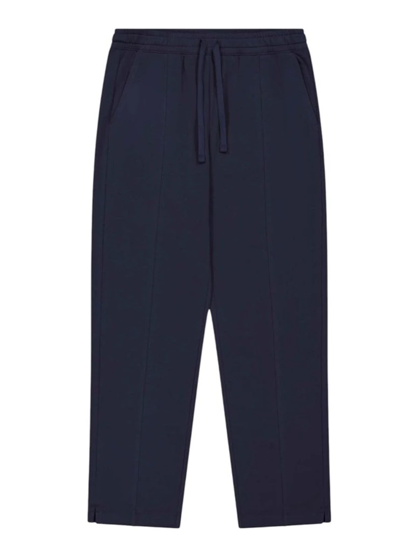 Navy Blue Cotton Athletic Pants