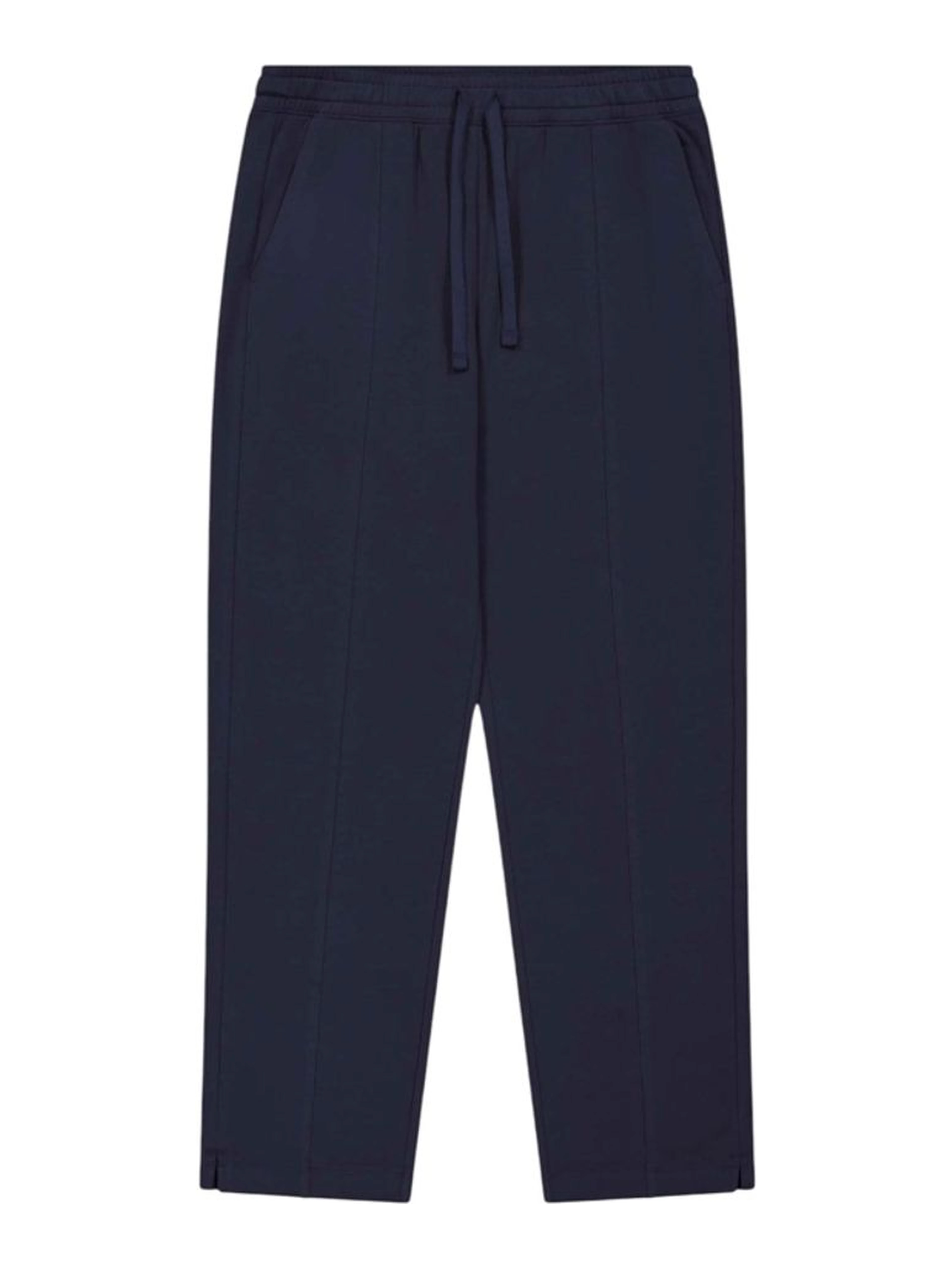 Navy Blue Cotton Athletic Pants