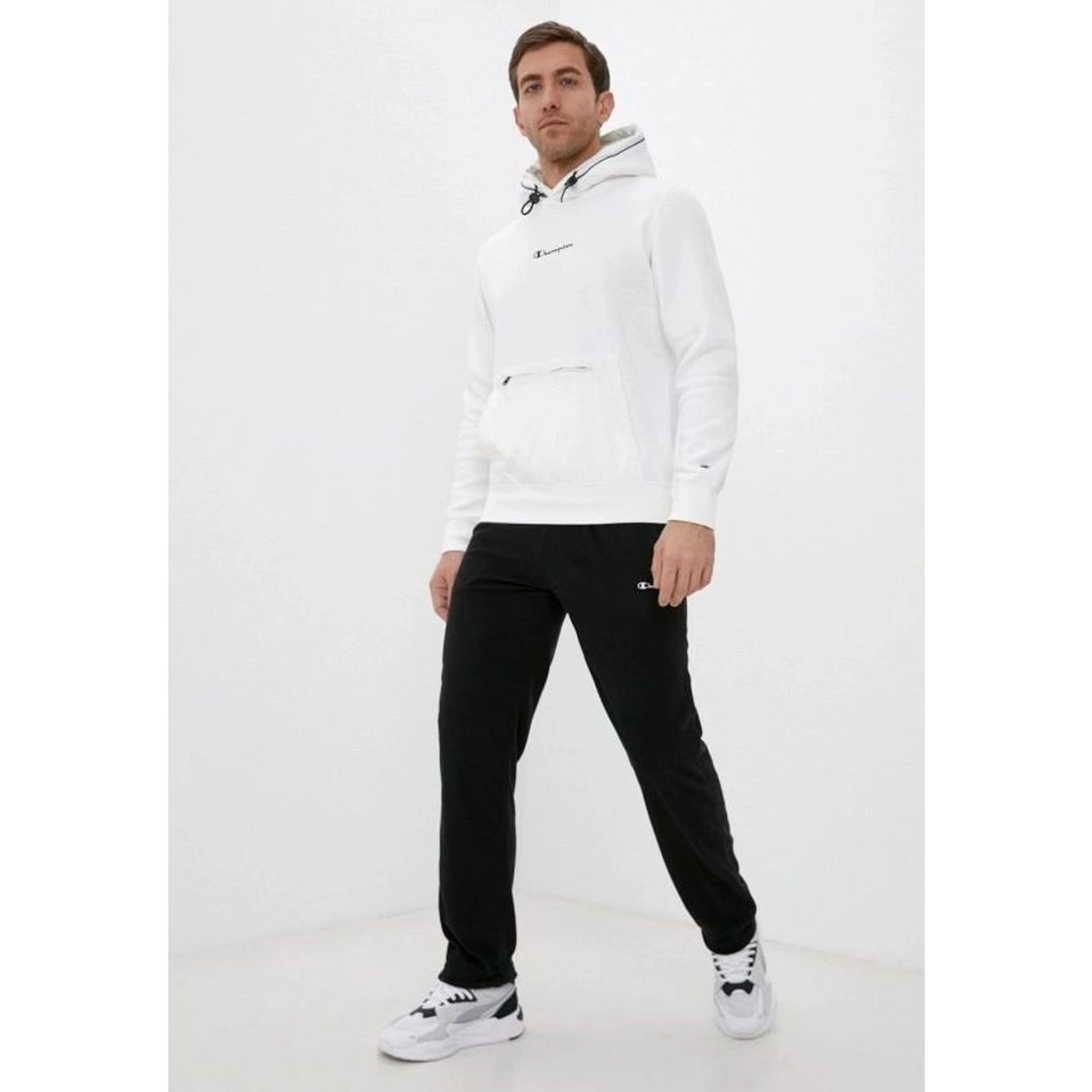Black Polyester Joggers (Workout Pants)